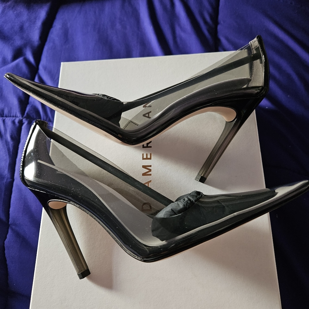 Good American Cinderella Pumps Light Smoke. - Picture 2 of 5